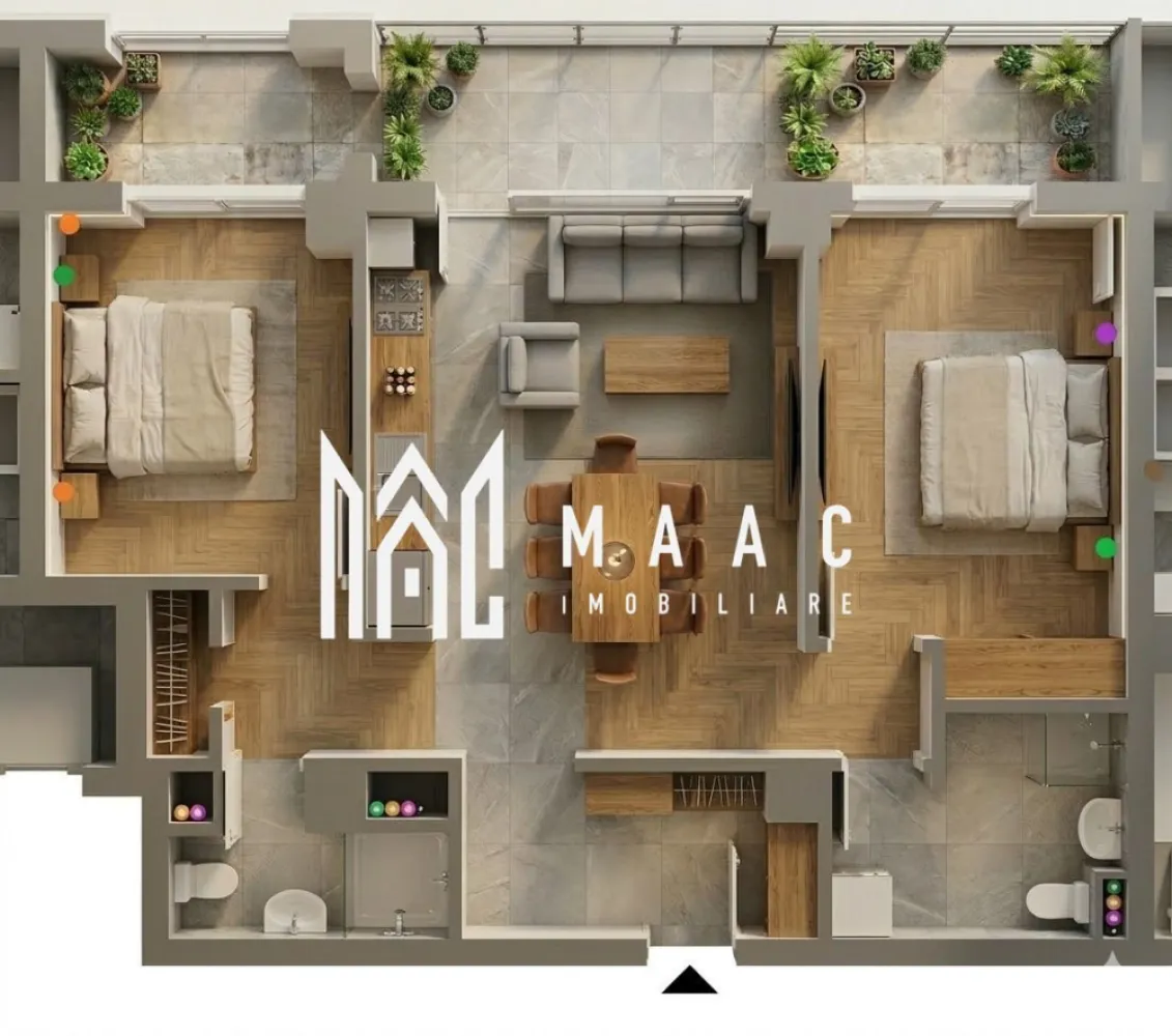 Apartament 3 camere | 72.35 MPU | Balcon | Veterani - MAAC Imobiliare vă propune spre vânzare un apartament cu 3 camere modern, situat într-un ansamblu rezidențial nou, conceput pentru a oferi un standard ridicat de confort si funcționalitate. Locuința face parte dintr-un imobil cu regim redus de înalțime (D+P+2E+Er ) , dotat cu lift si construit pe o structură solidă din beton hidroizolat, cu placa peste ultimul nivel. Amplasarea ansamblului facilitează accesul rapid către Jumbo, beneficiind de drumuri care vor fi complet asfaltate de către dezvoltator. Apartamentul are o suprafață utilă de 72.35 mp si este situat la etajul 2, blocul fiind în acest moment în stadiu de construcție, cu termen de predare la cheie în luna septembrie. Compartimentarea este de tip decomandat și foarte eficientă: o zona de zi generoasă care include livingul, bucătăria și locul de luat masa, două dormitoare spațioase, două băi, hol de acces și o debara. Finisajele pot fi alese în funcție de preferințele dumneavoastră, manopera fiind asigurată de dezvoltator. Confortul termic este garantat prin centrală proprie și încălzire prin pardoseală, iar liniștea interioară este susținută de panourile fonice montate la fiecare nivel. Ansamblul este gândit ca o comunitate completă, urmând să includă în viitor creșa, gradiniță, un parc pentru relaxare și spații comerciale la parterul imobilelor (10 blocuri in total). Există posibilitatea achiziționării separate a unui loc de parcare în subteran și a unei boxe pentru depozitare. Caracteristici principale: Compartimentare: Camera de zi + Bucătărie + Loc de masa (open space), 2 Dormitoare, 2 Băi, Hol acces, Debara, Balcon spațios (10.70 mp) Facilități ansamblu: Izolație fonică, loc de joacă pentru copii, viitoare creșă/gradiniță, acces facil spre Jumbo Condiții plată: Avans minim 15% Pentru mai multe detalii tehnice sau programarea unei vizionări, contactați-ne si specificați ID:CP2968297.