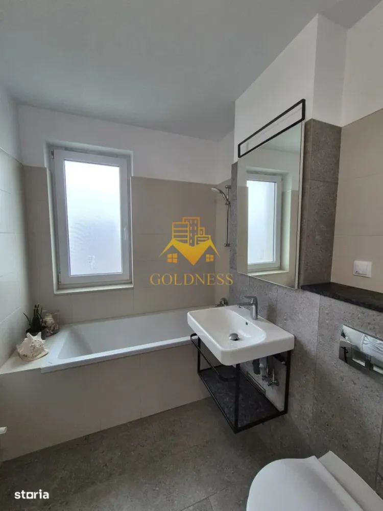 3 camere open-space, modern, parcare, Europa, E. Ionesco, Mega Image - GOLDNESS Imobiliare vă propune spre închiriere un apartament cu 3 camere complet mobilat și utilat, la parter într-un imobil de 2 etaje, în cartierul Europa, in apropiere de Profi, Mega Image, Moldovanu si statia de Bus. Dispune de loc de parcare in curte! Apartamentul este compartimentat astfel: - dormitor cu pat matrimonial, dressing, noptiere - dormitor cu o canapea extensibila - living cu bucatarie open-space complet utilată, canapea extensibilă, loc de servit masa - 2 bai, dintre care una este cu dus si una cu vana, calorifer port prosop inox și dulap pentru depozitare. - terasa de 8mp. Imobilul este dotat cu toate cele necesare- centrală proprie, mașină de spălat haine, masina de spalat vase, frigider, plită electrică, hotă, etc. Se află în apropierea stațiilor de transport în comun, magazine, restaurante, spații verzi, farmacii, etc. Dacă sunteți interesați de acest apartament și doriți să îl vizionați, dar și pentru alte oferte sau detalii nu ezitați să ne contactați telefonic sau prin e-mail - goldnessimobiliare@gmail.com. Vă stăm la dispoziție! Pentru intermediere se percepe un comision de 50% din prețul chiriei! }}