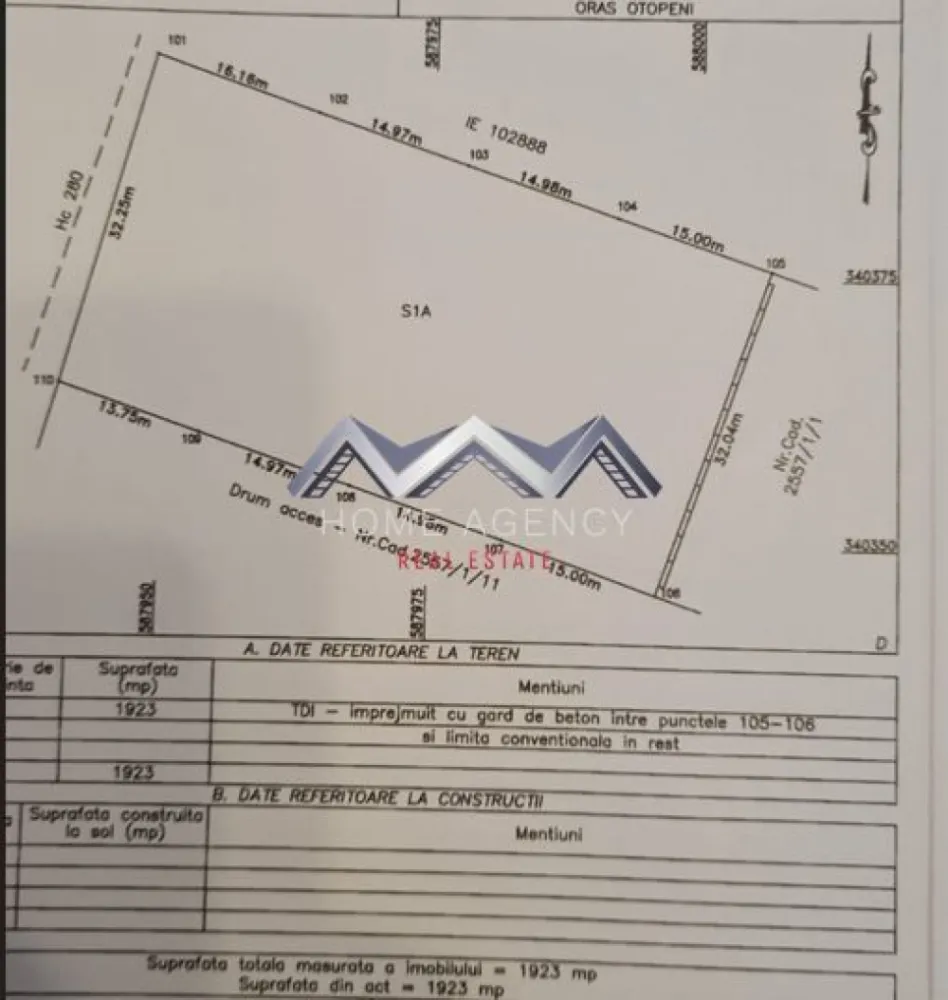 Vânzare teren intravilan - Teren intravilan de vânzare – Strada Putna, Otopeni O oportunitate rară într-una dintre cele mai căutate zone din Otopeni, ideală pentru dezvoltare rezidențială sau comercială! -Suprafață: 2150mp (1950mp fara drum de servitute) parcelat - Deschidere: 58.57m - Regim: Intravilan construibil -Certificat de Urbanism - Utilități: Apă, gaz, curent electric disponibile în zonă - Acces rapid la DN1 și Aeroportul Internațional Henri Coandă Avantaje: - Zonă în plină dezvoltare, cu potențial ridicat pentru investiții - Ideal pentru complex rezidențial - Aproape de centre comerciale, școli, parcuri și mijloace de transport - Cartier liniștit, cu vecinătate selectă }}