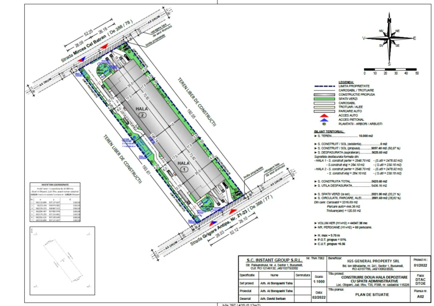 Direct Proprietar vand Teren Intravilan cu autorizatie. - Oportunitate investiție – Teren cu autorizatie, 10.000 mp |&nbsp;Otopeni | lângă&nbsp;București (Direct proprietar)Direct proprietar vand teren intravilan cu poziționare excelentă, ideal pentru dezvoltare rapidă, situat strategic în zona industrială Otopeni, la doar ~500 m de centura Bucureștiului.Detalii principale:Suprafață: 10.000 mpDimensiuni: 50 ml deschidere x 200 ml adâncimeTeren plan, liber de construcțiiAcces din 2 drumuri – ideal pentru trafic greu (TIR)Avantaj major – economisești timp și bani:Proiect complet pentru 2 hale (depozitare + spații administrative)Autorizație de construire deja obținută → poți începe imediat lucrărileIdeal pentru:logistică, depozitare, producție sau investiție cu randament rapid✔ Zonă în plină dezvoltare industrială✔ Acces rapid către principalele artere din jurul București✔ Fără riscuri birocratice – documentație pregătităDirect proprietar – fără comision.Disponibil imediat. }}