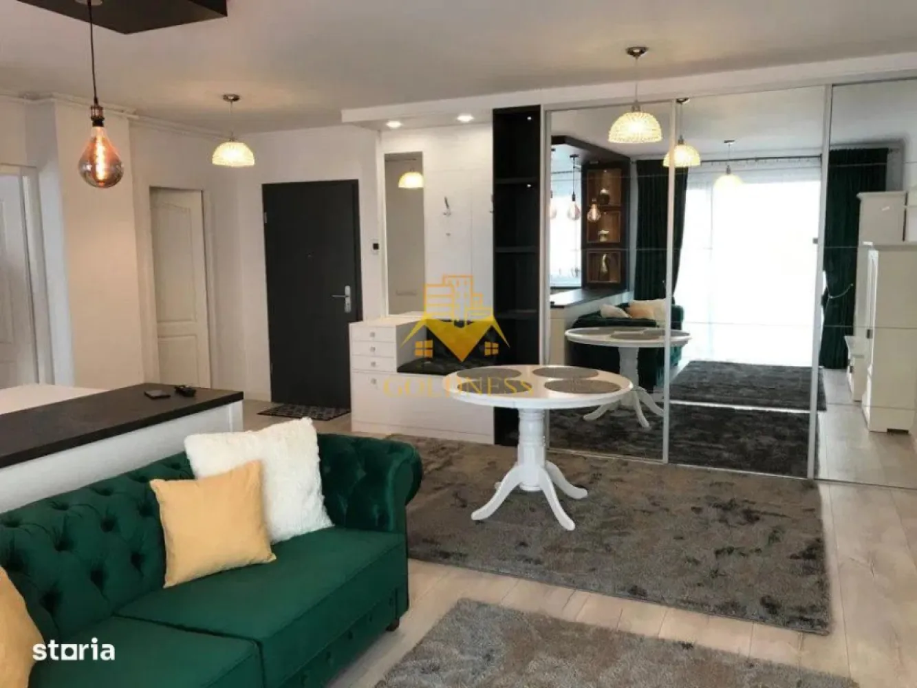 2 camere, modern, bloc nou,garaj, The Office, Piata Marasti, Avella - GOLDNESS Imobiliare vă propune spre închiriere un apartament cu 2 camere complet mobilat și utilat, la etajul 6 într-un imobil de 12 etaje, în cartierul Marasti, in apropiere de The Office. Apartamentul este compartimentat astfel: - dormitor cu pat matrimonial, dressing, noptiere - living cu bucatarie open space complet utilată și mobilată, canapea extensibilă, loc de servit masa - baie cu cabina de dus, calorifer port prosop inox și dulap pentru depozitare. - terasa 8 mp. Imobilul este dotat cu toate cele necesare- centrală proprie, mașină de spălat haine, frigider, plită electrică, hotă, TV, etc. Se află în apropierea stațiilor de transport în comun, magazine, restaurante, spații verzi, farmacii, etc. Dispune de loc de parcare subterana ! Dacă sunteți interesați de acest apartament și doriți să îl vizionați, dar și pentru alte oferte sau detalii nu ezitați să ne contactați telefonic sau prin e-mail - goldnessimobiliare@gmail.com. Vă stăm la dispoziție! Pentru intermediere se percepe un comision de 50% din prețul chiriei! }}