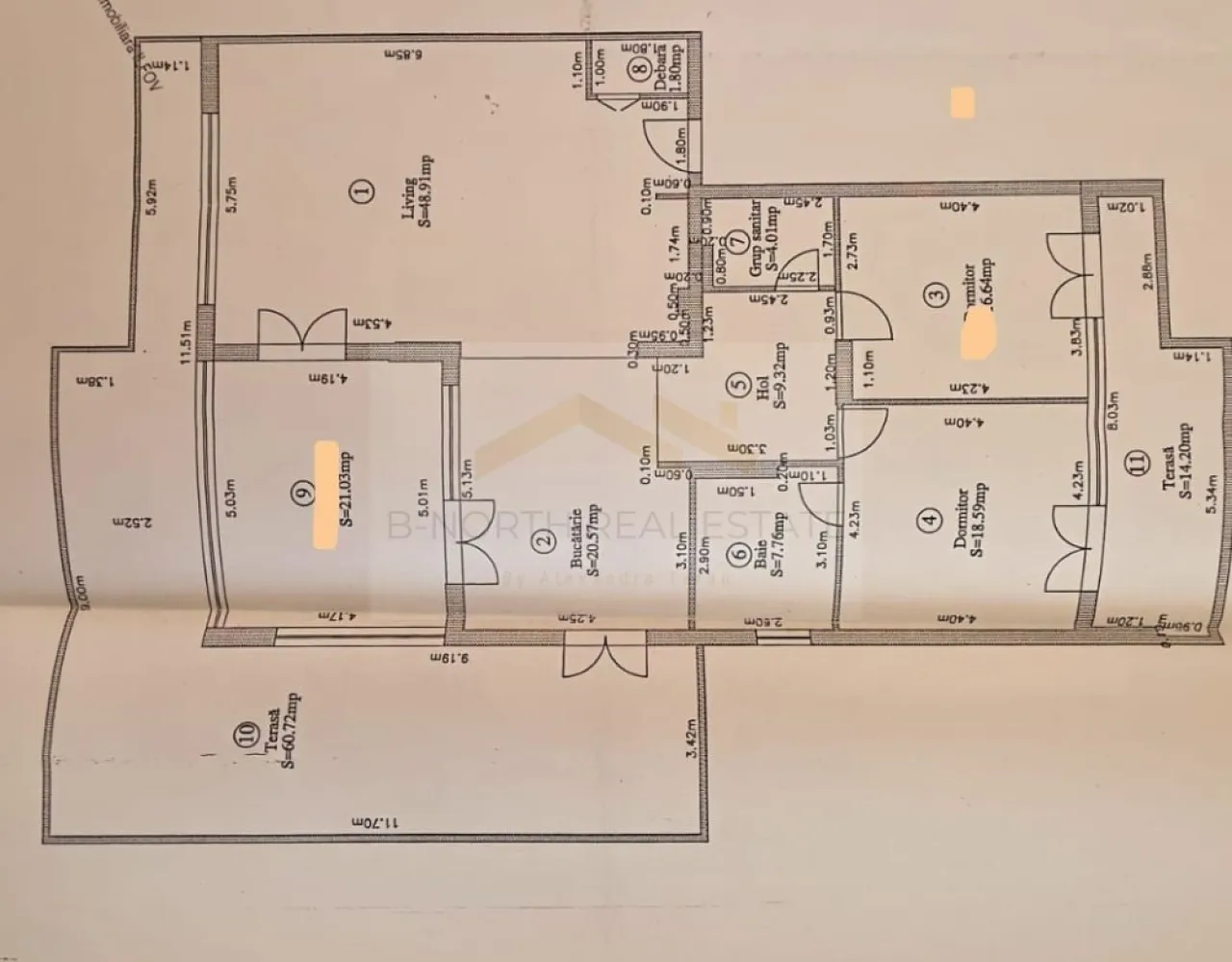 Penthouse 148mp cu terase75 mp și șemineu | Corbeanca