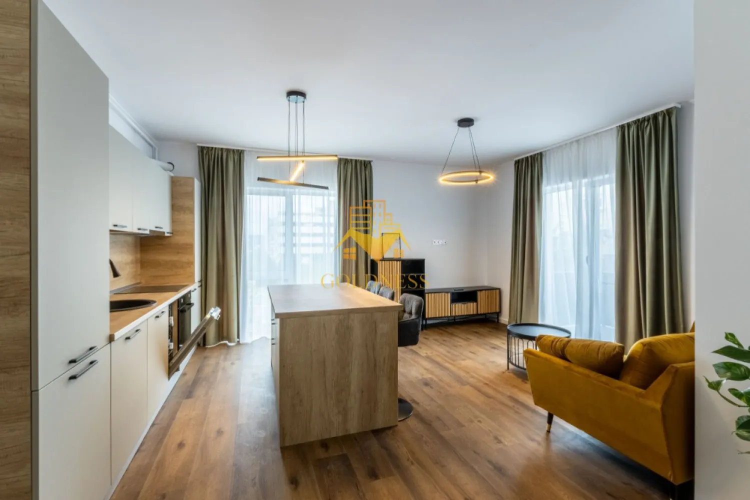 3 camere, Premium, bloc nou, Manastur Zona Baza Sportiva, Mehedinti - GOLDNESS Imobiliare vă propune spre închiriere un apartament la prima inchiriere cu 3 camere complet mobilat și utilat, la etajul 2 într-un imobil de 2 etaje, în Cartierul Manastur.
Dispune de loc de parcare subterana inclusa in pret!
Se află în apropierea stațiilor de transport în comun, magazine, restaurante, spații verzi, farmacii, etc. 

Apartamentul este compartimentat astfel:
 - dormitor cu pat matrimonial, dressing, noptiere
 - dormitor cu pat matrimonial, dressing, noptiere
 - living cu bucatarie open space complet utilată și mobilată, canapea extensibilă, loc de servit masa 
 - baie cu cabina de dus, calorifer port prosop și dulap pentru depozitare.
 - 2 balcone.

Imobilul este dotat cu toate cele necesare- centrală proprie, frigider, aragaz, hotă, mașină de spălat haine, etc. 

Dacă sunteți interesați de acest apartament și doriți să îl vizionați, dar și pentru alte oferte nu ezitați să ne contactați telefonic sau prin e-mail. Vă stăm la dispoziție!

Pentru intermediere se percepe un comision de 50% din prețul chiriei!