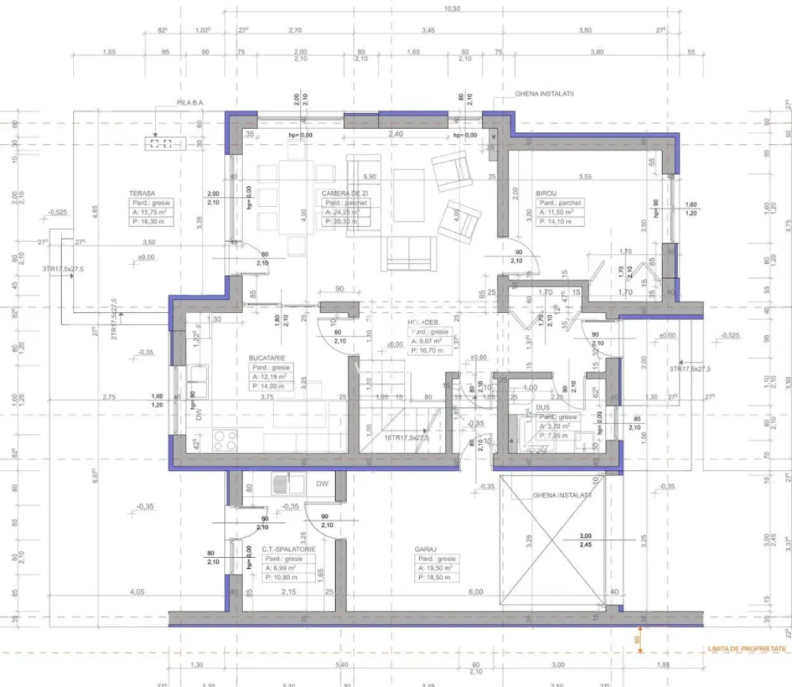 Casa MODERNA cu Garaj si teren 550mp