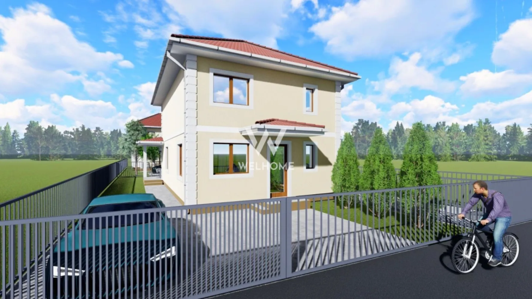 Casa individuala - Selimbar, Sibiu - NOU - Casa individuala noua - Selimbar, Sibiu - spatiu si confort pentru familie Locatie - in apropierea Scolii si Primariei - strada asfaltata, iluminata Casa are parter si etaj + pod, cca 120 mp, teren 320 mp La Parter - hol acces, baie, spatiu tehnic si depozitare, bucatarie open space cu living si acces pe o terasa generoasa acoperita. La cerere se poate separa bucataria. La Etaj sunt 3 dormitoare, hol si baie Pod - spatiu depozitare sau poate fi adaptat - prevazut cu 2 geamuri tip iluminator si instalatie electrica. La etaj este placa de beton izolata cu polistiren extrudat pentru o izolare termica si fonica intre etaje. Casa se preda la interior la stadiu de ALB: pereti finisati cu lavabila, centrala termica, incalzire in pardoseala, termostate in fiecare incapere, instalatii sanitare si electrice pe pozitie, geamuri termopan 5 camere, 3 foi de sticla Exterior casa la CHEIE: izolatie polistiren 10cm, decorativa, pervaze geamuri, alimentare pentru camere de supraveghere si alarma, poarta acces pietonal si auto, curte pavata cale acces pietonal si parcare auto. Termen predare - fine an 2025 Pret : 250.000 euro Telefon: 0756 094 405 }}