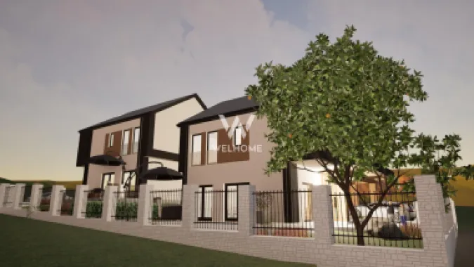 Casă single modernă, eficientă energetic și curte generoasă