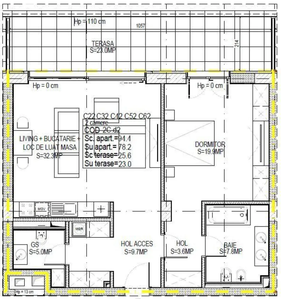 BRASADAS inchiriaza ap 2 cam 78 mp. etaj 5/5 ONE Floreasca.