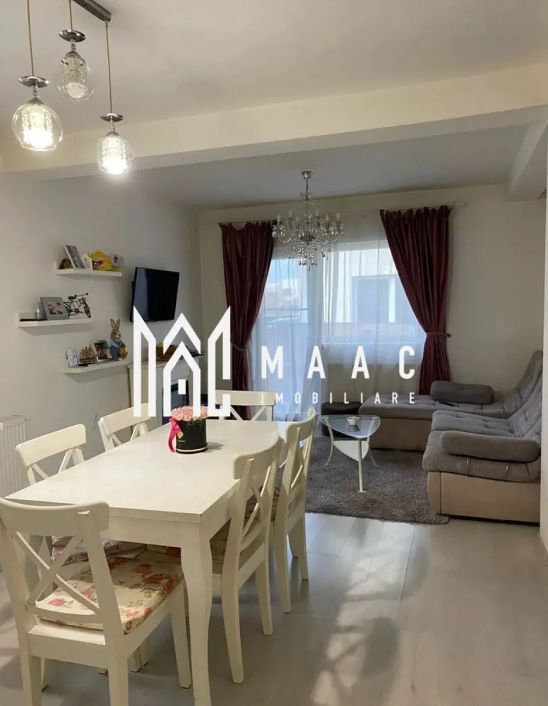 Apartament 3 camere | Gradina | 59 MPU | Mobilat | Selimbar - MAAC Imobiliare va prezinta un apartament cu 3 camere, parter + curte proprie 74 mp situat in Șelimbăr, zona Triajului. Prezentare generală: Situat la parterul unui bloc cu doar 9 apartamente Curte proprie de 74 mp Apartamentul se vinde mobilat și utilat complet, fiind pregătit pentru mutare imediată, fără investiții suplimentare Date tehnice: Suprafață construită: 73 mp Suprafață utilă: 58,8 mp Construcție finalizată în 2019 Parcare privată chiar în fața porții Compartimentare: Living cu bucătărie open-space Două dormitoare Două băi Acces direct spre curtea proprie Dotări și finisaje Mobilat și utilat complet Locație: Șelimbăr, zona Triajului, aproape de magazine, centre comerciale, transport și facilități esențiale. Pentru mai multe detalii precizati telefonic ca ati vazut anuntul cu ID: CP2822389 }}