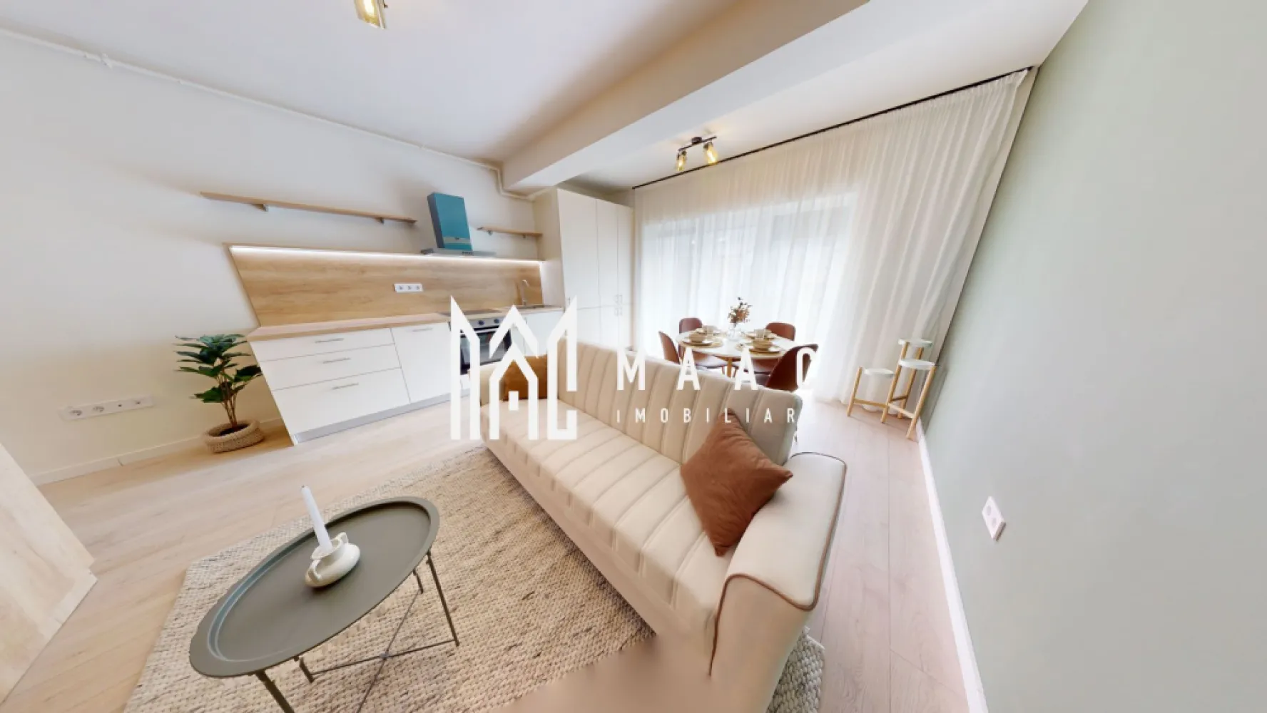 Apartament 1 camera | Parter | Balcon | Decomandat | Mobilat - MAAC Imobiliare vă prezintă un apartament cu 1 camera situat la parter mobilat modern si utilat complet dupa preferinte. Caracteristici: Suprafață utilă: 38 mp Baie moderna dotată cu cadă sau cabina de dus. Balcon de 8 mp dotat cu jaluzele electrice. Parcare inclusă în preț Construcție și facilități: An construcție: 2024 – bloc nou. Orientare SUD – lumină naturală pe tot parcursul zilei. Izolație exterioară cu vată bazaltică de 20 cm Încălzire în pardoseală – centrală termică proprie Mutare imediată. Pozele sunt strict informative. Pentru mai multe detalii precizati telefonic ca ati vazut anuntul cu ID:CP2950316 }}