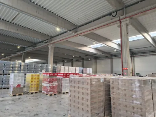 Hală industrială nouă, 2 000 mp. 3,5 Euro + TVA/lună/mp. Comision 0