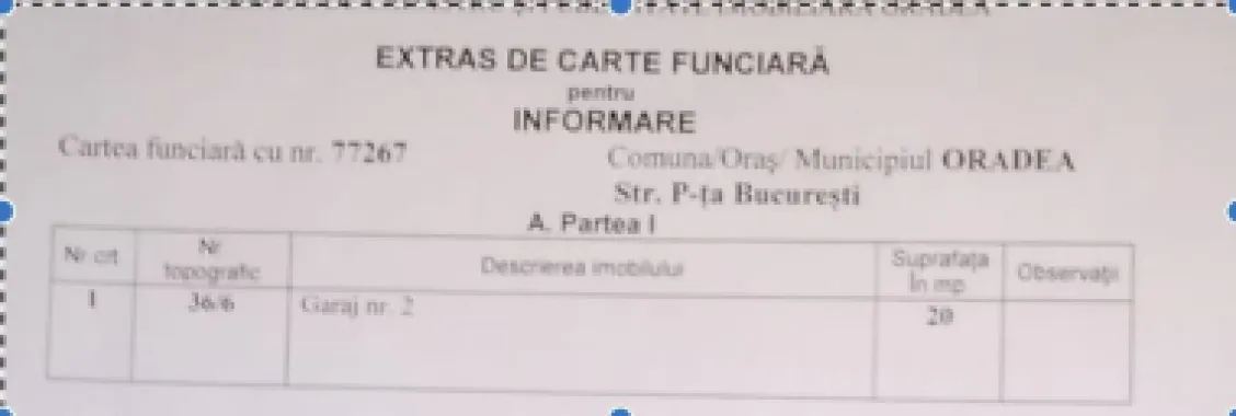 Garaj cu CF, 20 mp, Piata Bucuresti. 12 500 E (neg). Comision 0