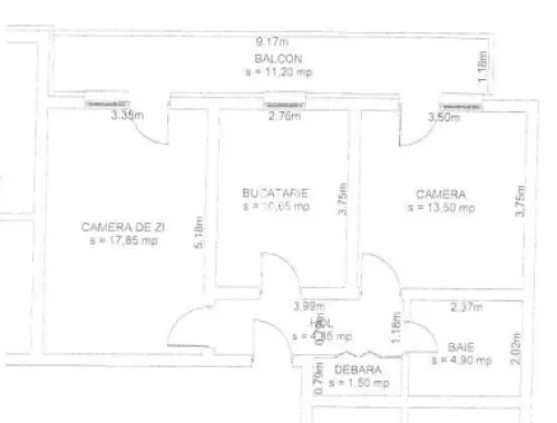 Apartament 3 camere de vânzare – Șelimbăr, str. Pictor Brana