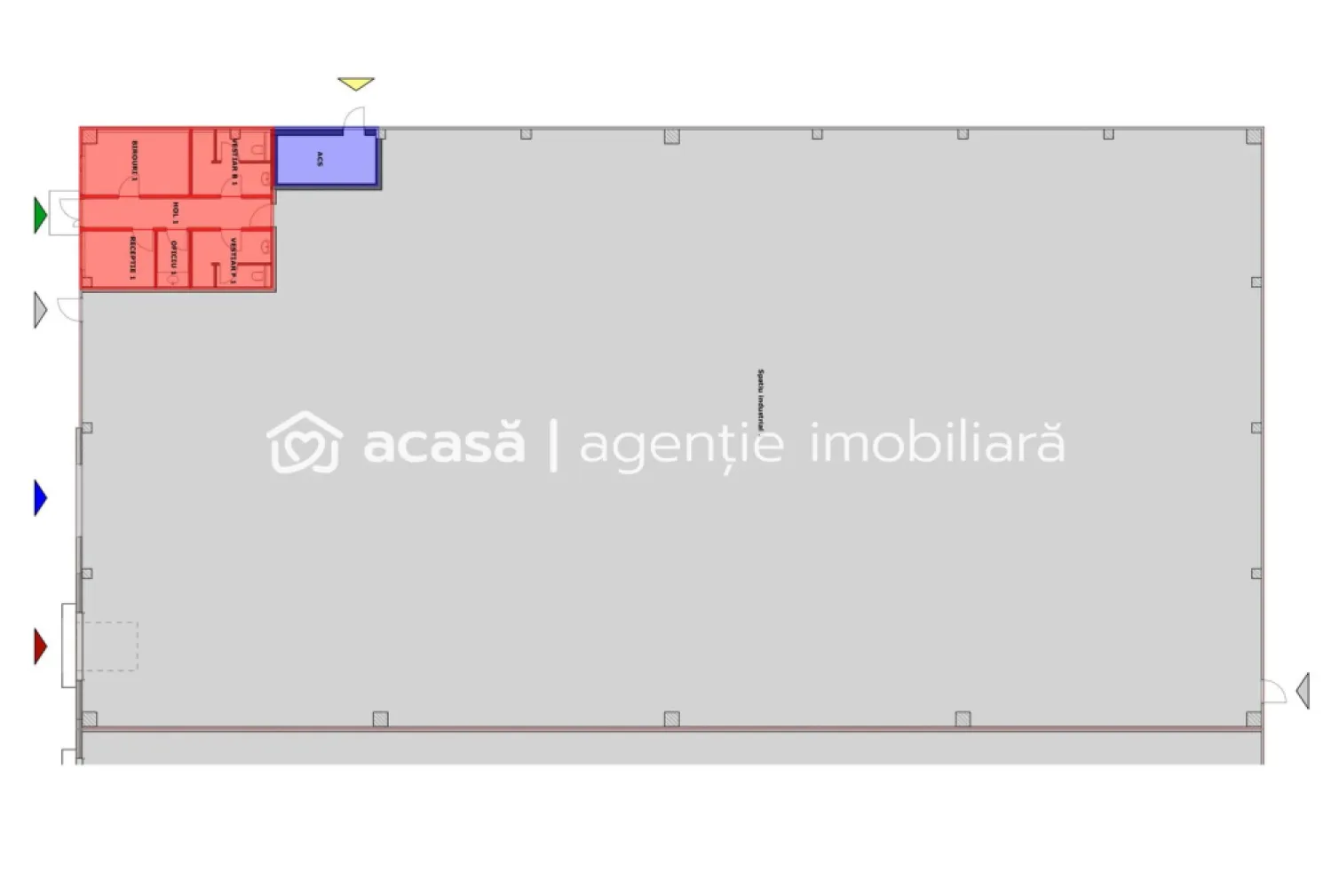 1202 mp - Hala industriala de inchiriat in Parc Industrial Arad