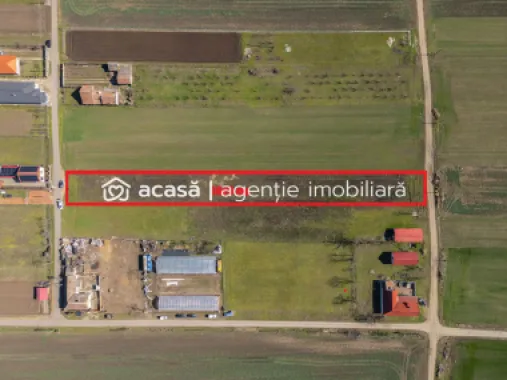 Teren 3.600 mp în Curtici, 2 fronturi stradale – La doar 20 km de Arad