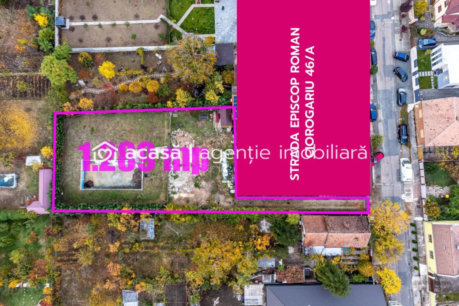 Teren 1.285 mp în Pârneava - lângă Facultatea de Medicină