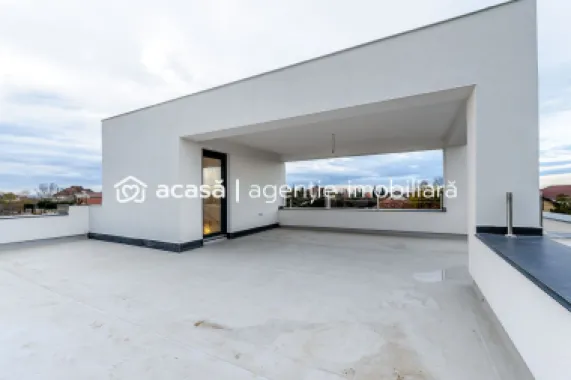 Casă nouă 2025 cu terasă rooftop – 5 camere, design modern, în Gai