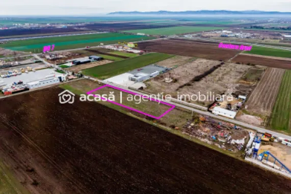 Teren cu acces DN7 și A1, ideal pentru dezvoltări industriale