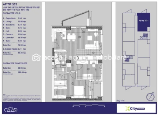 Apartament premium 3 camere în Timișoara cu parcare subterană inclusă
