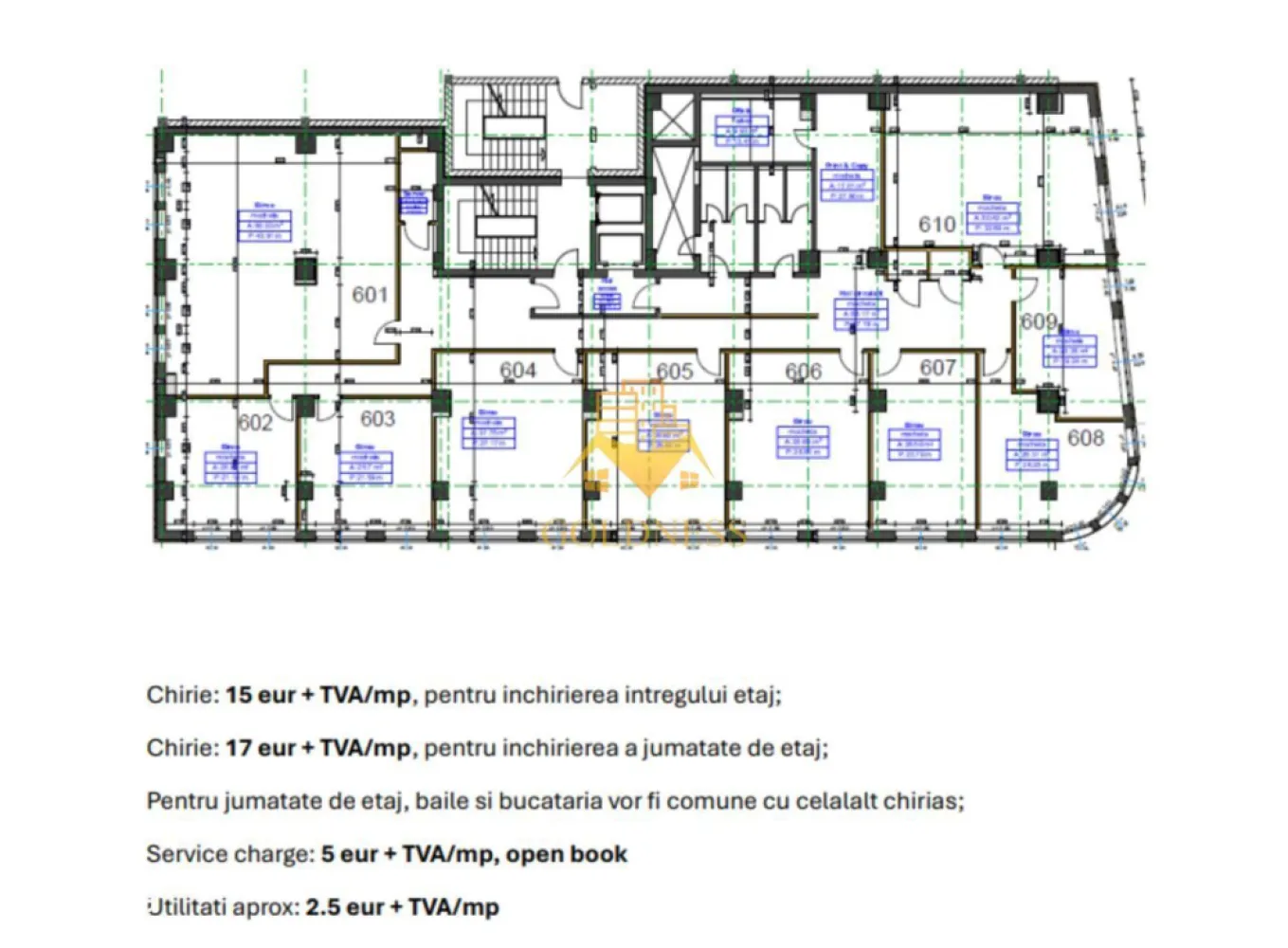 Spațiu birouri modern, UltraCentral, 10 camere, Piața Mihai Viteazul