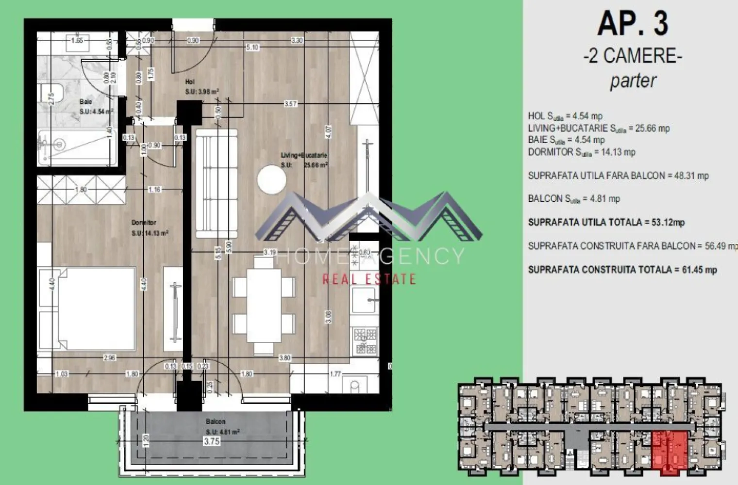 Apartament de vânzare Otopeni – parcare și TVA incluse