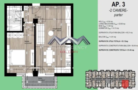 Apartament de vânzare Otopeni – parcare și TVA incluse