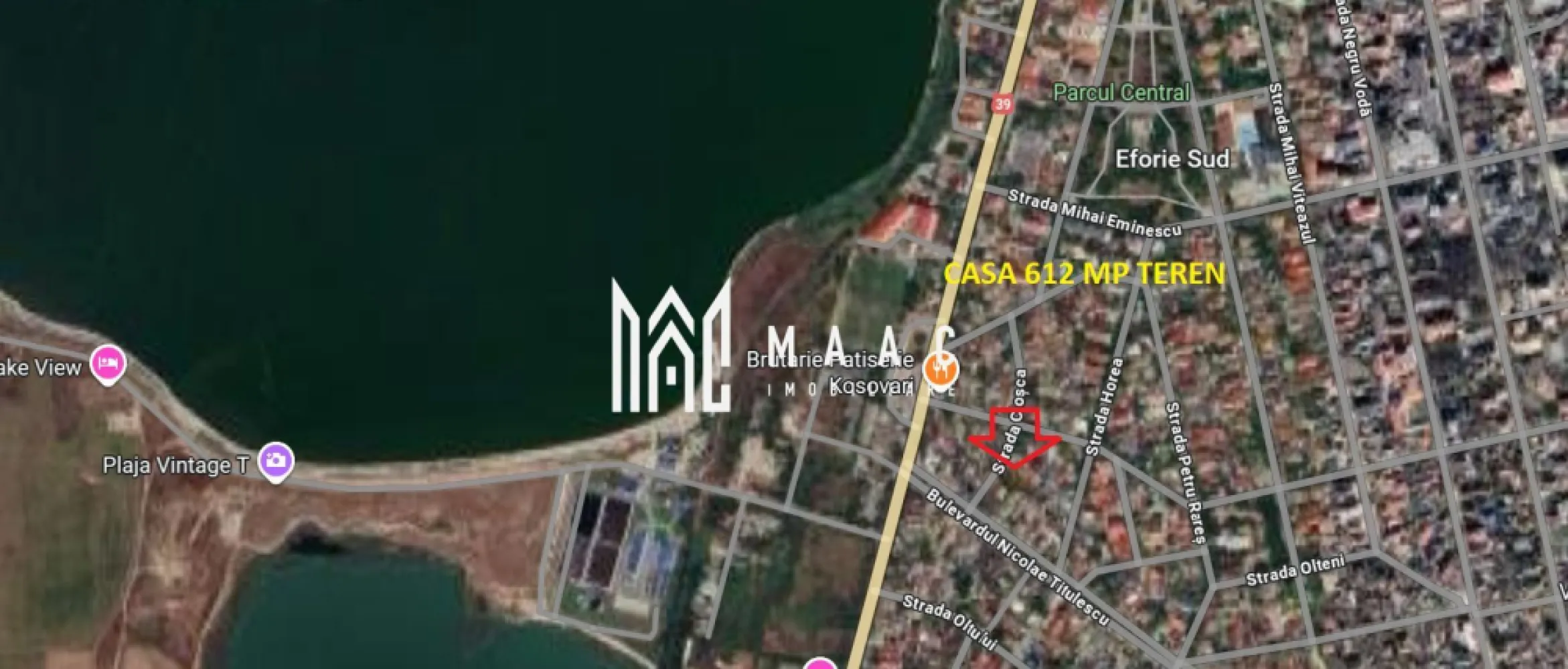 Teren intravilan 612 mp Eforie Sub Investitie - MAAC Imobiliare vă propune spre vânzare un teren intravilan cu suprafața de 612 mp, situat în Eforie Sud, sub strada Cloșca, într-o zonă cu potențial de dezvoltare și acces facil către principalele puncte de interes din localitate. Proprietatea beneficiază de existența unei construcții intabulate, împreună cu anexe, oferind posibilitatea de renovare sau demolare, în funcție de planurile viitorului proprietar. Terenul este potrivit atât pentru construcție rezidențială, cât și pentru investiție, datorită poziționării și suprafeței generoase. -teren intravilan 612 mp -situat în Eforie Sud, sub strada Cloșca -casă cu anexe intabulată -necesită renovare sau demolare Pentru mai multe detalii vă rugăm să menționați CP3006320 la telefon. }}