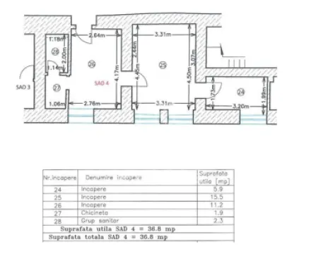 Spatiu birouri, SAD, 37 mp, Zona Ultracentrala Piata Unirii
