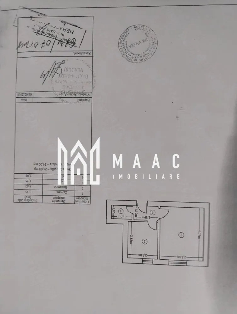 Garsonieră confort 1, complet renovată, situată central – Strada Cocorilor