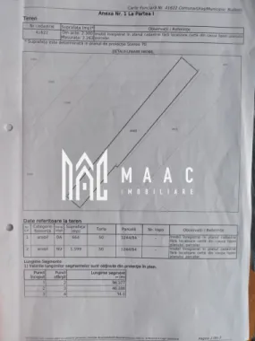 Teren de vânzare – 2236 mp, Budești, la doar 10 km de Râmnicu Vâlcea