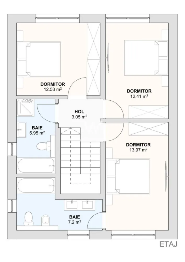 Casă individuală nouă cu pod – 4 camere – Șura Mică