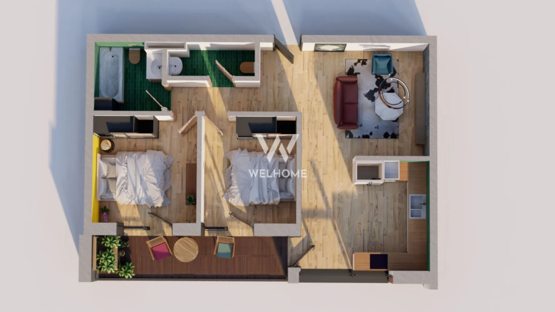 Apartament PREMIUM 3 camere cu GARAJ - zona Centrala