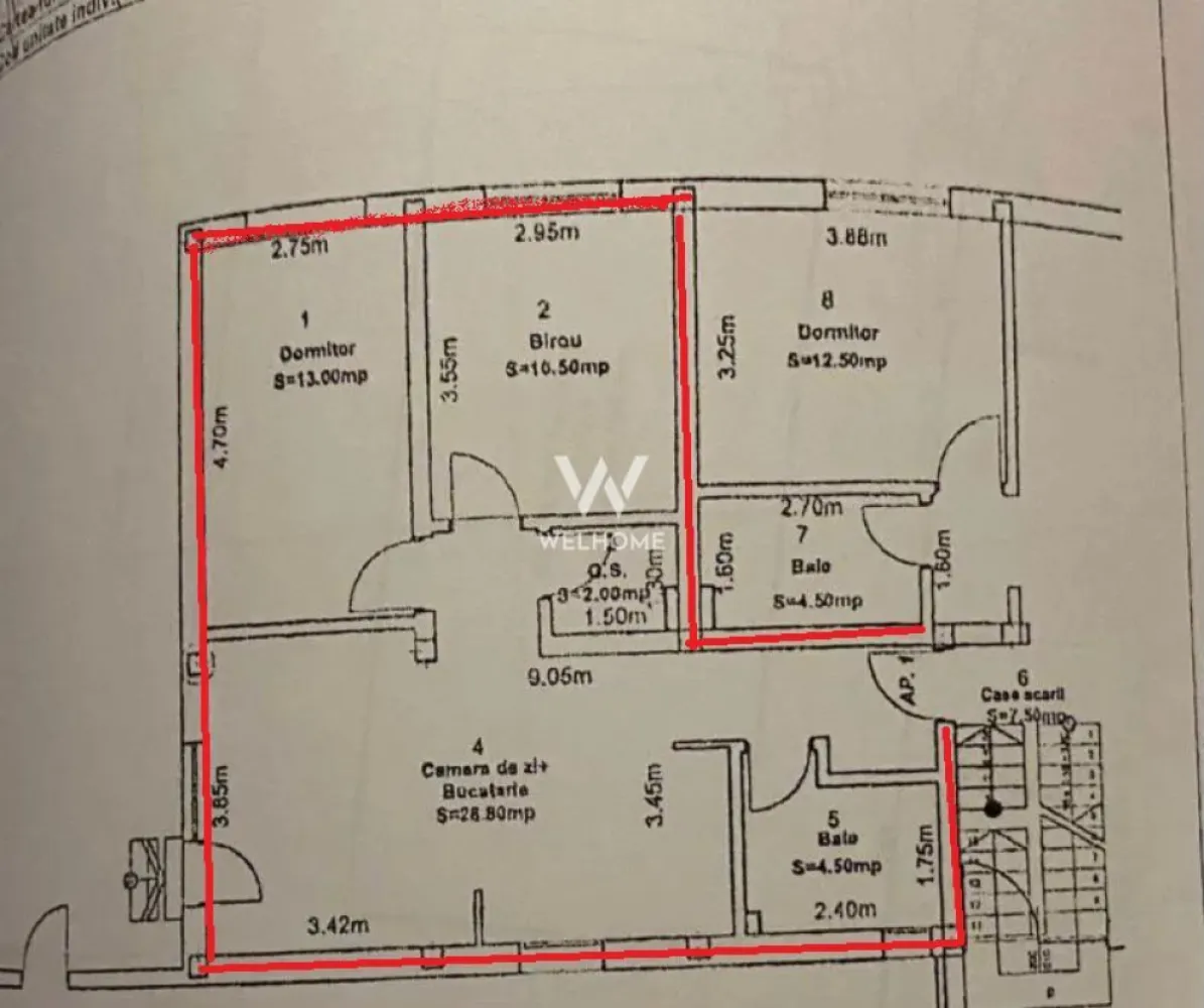 Apartament cu 3 camere si grădină 74 mp zona Triajului Selimbar