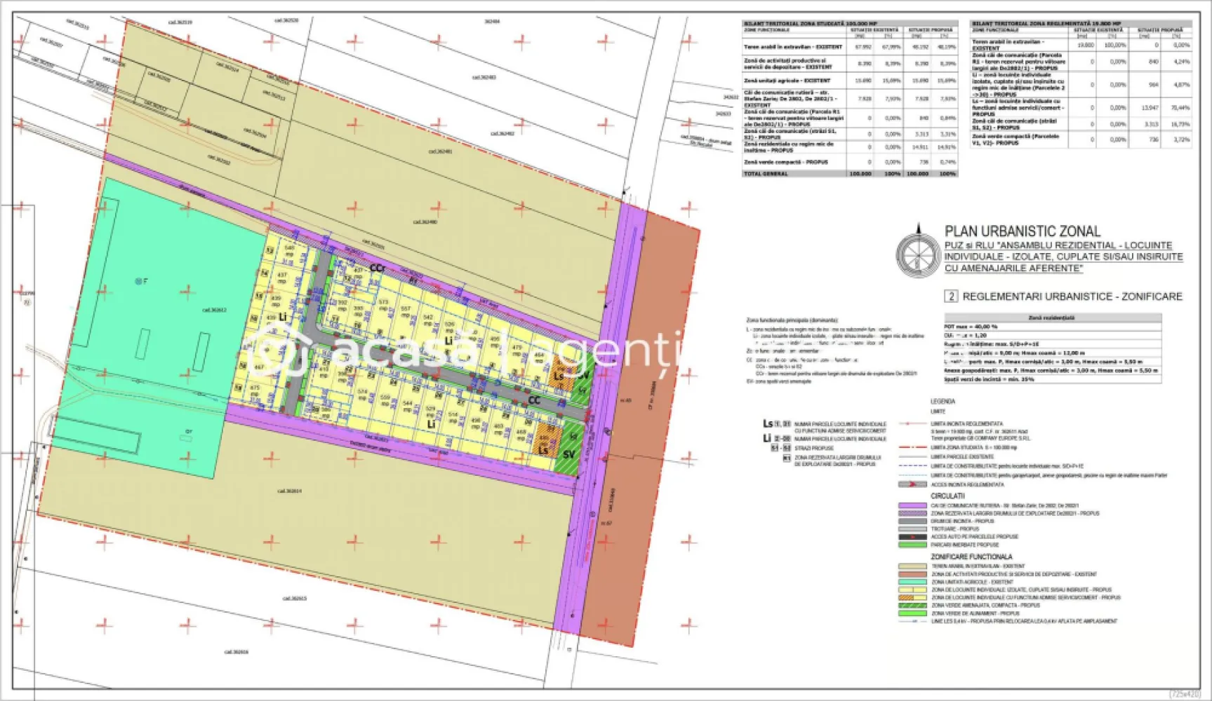 Teren de case în Sânnicolau Mic la 25 eur/mp