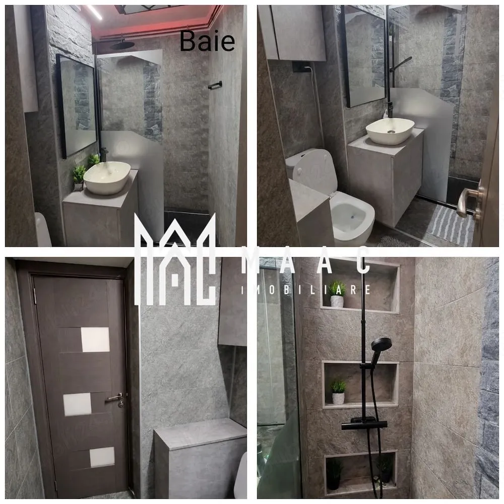 Apartament cu 2 camere | Nord | - MAAC IMOBILIARE vă prezintă spre vânzare un apartament deosebit cu 2 camere, decomandat, situat în zona Nord din Râmnicu Vâlcea, în imediata apropiere a Liceului Pedagogic, într-un cadru liniștit, ideal pentru locuit sau investiție sigură. Această proprietate se remarcă prin finisaje moderne, dotări premium și o compartimentare practică, fiind pregătită pentru mutare imediată, fără costuri suplimentare. Suprafață și compartimentare: -Suprafață totală: 44 mp -Suprafață balcon: 4 mp -Compartimentare: decomandat Etaj: 4 din 5 Compartimentarea este eficientă și bine gândită: -living luminos și spațios -dormitor confortabil -bucătărie închisă, complet mobilată și utilată -baie modernă -hol generos -balcon închis, compartimentat inteligent Finisaje și dotări interioare: Apartamentul a fost renovat complet, cu atenție la detalii și materiale de calitate superioară: -instalație electrică complet schimbată -finisaje moderne (pardoseli, pereți, tâmplărie) -mobilier realizat pentru eficiență și confort -electrocasnice incluse Baia – element premium: -sistem audio profesional integrat în tavan -conectivitate Bluetooth -duș cu baterie termostatată pentru confort și siguranță Bucătăria: -complet mobilată și utilată -robinet separat cu filtru pentru apă potabilă Balcon inteligent compartimentat: -balconul este închis cu tâmplărie modernă împărțit în două zone: -debara pentru depozitare eficientă -spațiu de relaxare Îmbunătățiri la nivel de bloc: -bloc anvelopat termic (eficiență energetică ridicată) -înlocuire completă a țevilor de încălzire -montare gigacalorimetru individual pentru controlul consumului -întreținere redusă și confort termic sporit Localizare și avantaje: -poziționat în zona Nord, una dintre cele mai căutate zone din Râmnicu Vâlcea -imediat lângă Liceul Pedagogic -zonă foarte liniștită, ideală pentru locuit acces rapid către: -școli și grădinițe -magazine și supermarketuri -mijloace de transport -zone verzi Modalitate de vânzare: -apartamentul se vinde complet mobilat și utilat -exact ca în prezentare -nu necesită absolut nicio investiție -disponibil pentru mutare imediată Recomandare MAAC IMOBILIARE: Acest apartament este alegerea ideală pentru: -un cuplu sau o persoană singură -o familie tânără -investiție (închiriere imediată, fără costuri suplimentare) Datorită poziției excelente, finisajelor premium și faptului că este „la cheie”, proprietatea oferă un raport calitate–preț foarte bun. 📞 Contact MAAC IMOBILIARE pentru mai multe detalii sau pentru programarea unei vizionări! CP3017925 }}