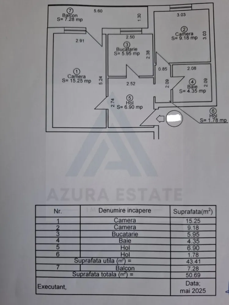 Apartament complet renovat 2 camere si bucatarie inchisa zona Rahovei