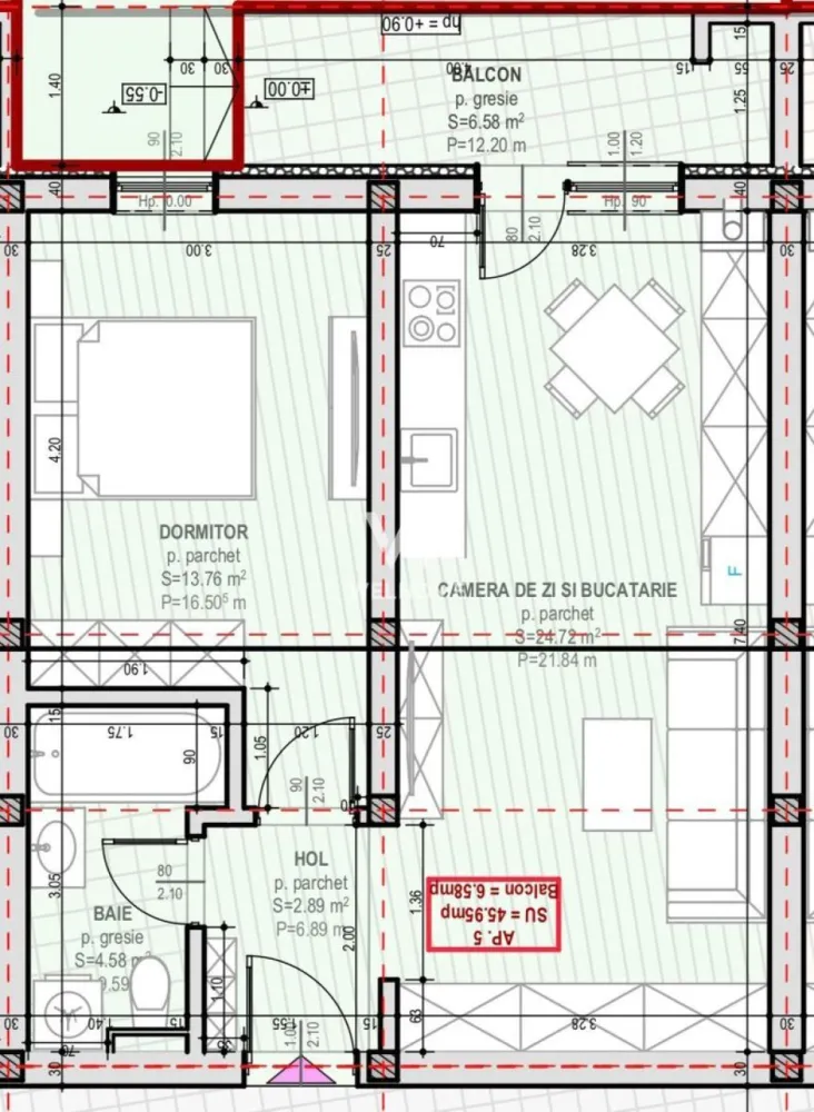 Apartament 2 camere ETAJ 1/2- zona Unirii, Selimbar