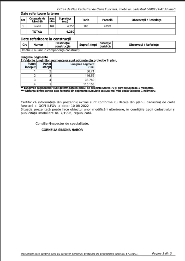 Direct Proprietar vand Teren 4.250 mp | Afumati | langa Autostrada A0