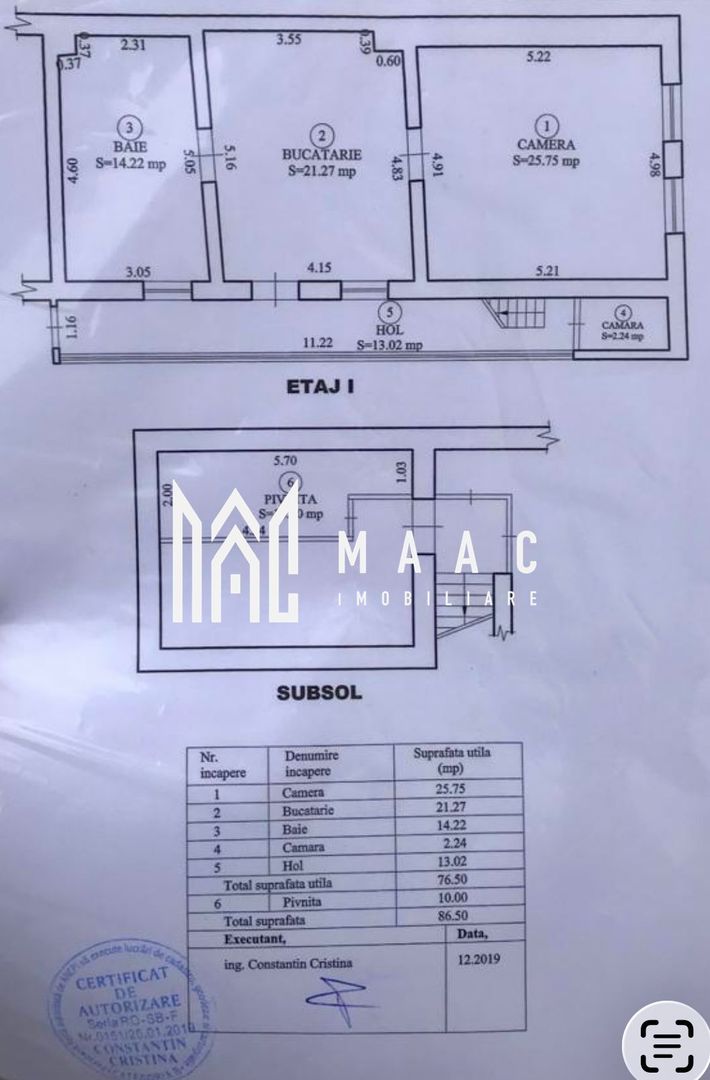Apartament 2 camere | 76 MPU | Boxa | Parter | Ultracentral