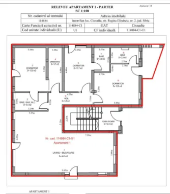 Apartament cu gradina de 200mp, Calea Cisnadiei, Sibiu -