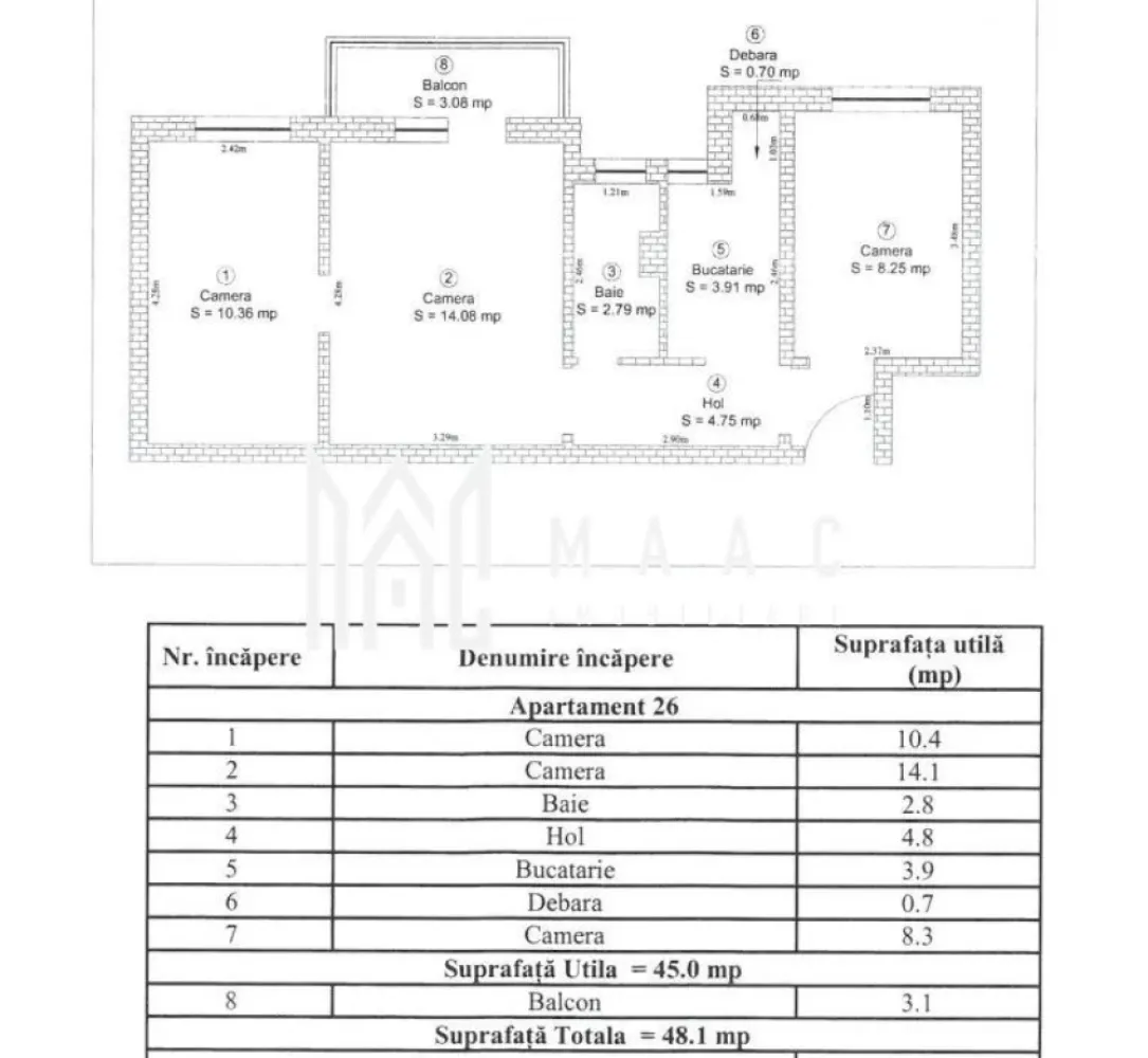 Apartament 3 Camere I ETAJ 1 I La cheie I Rahovei