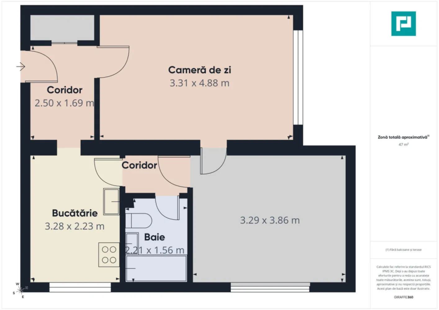 Apartament cu 2 camere de investiții la Podgoria