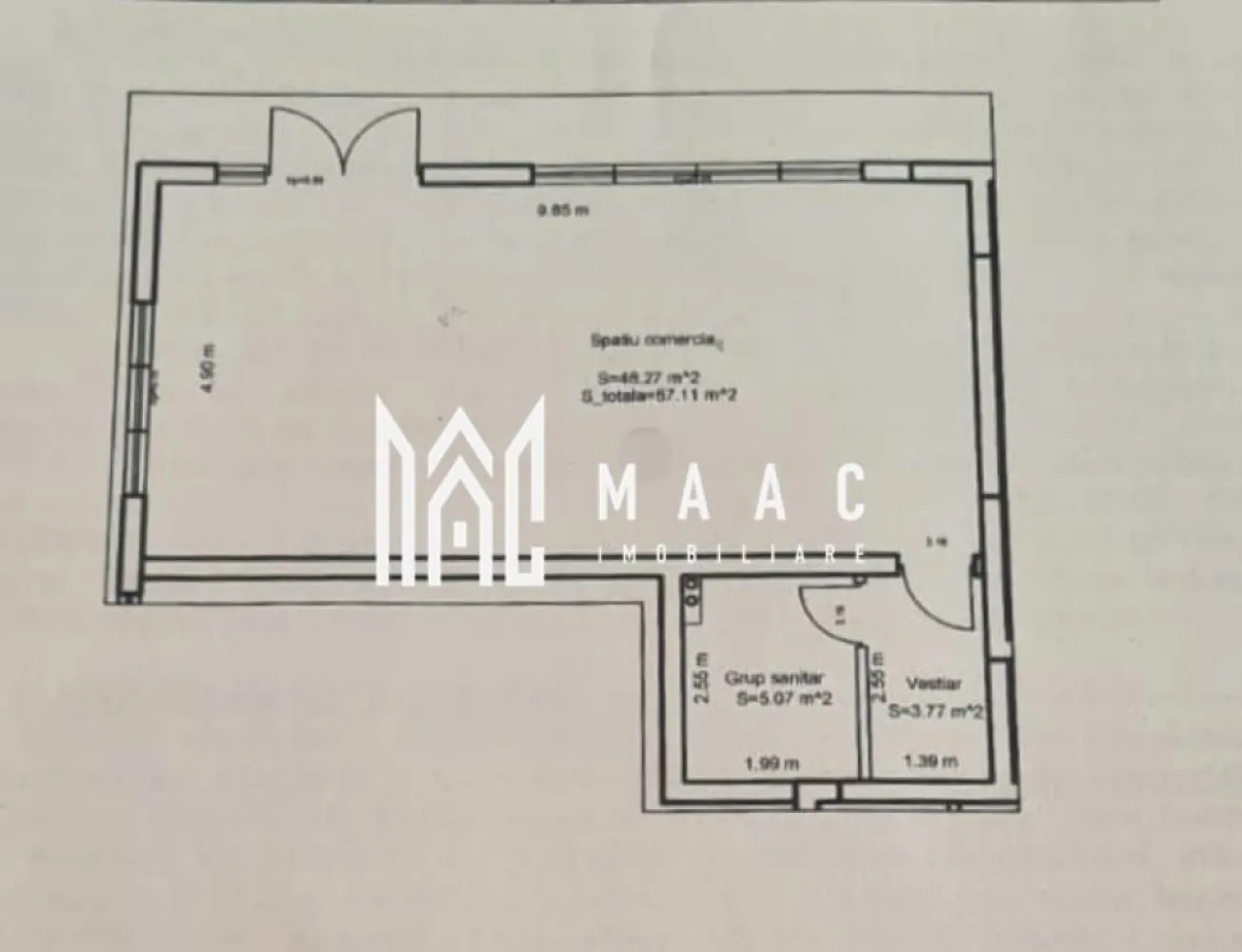 Spatiu comercial/birouri I Parcare I Doamna Stanca