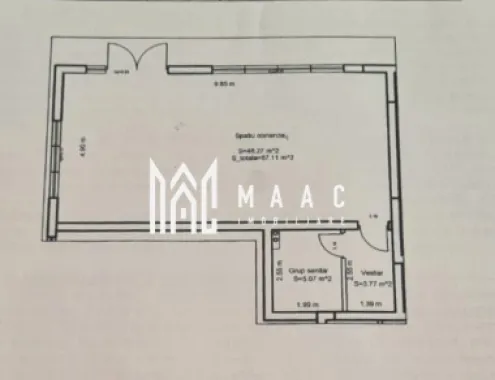 Spatiu comercial/birouri I Parcare I Doamna Stanca