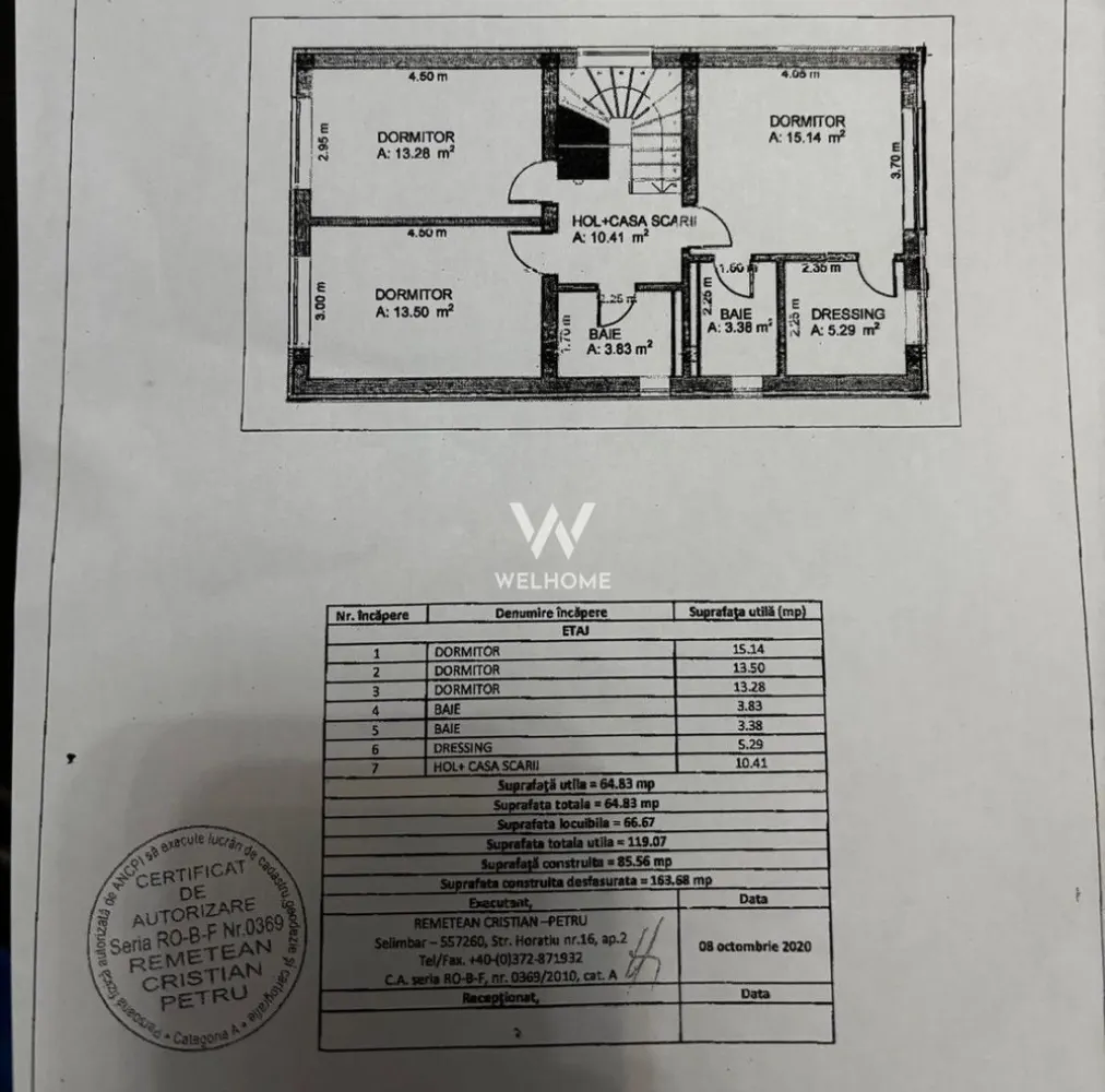 Casă individuală modernă în Șelimbăr – carport