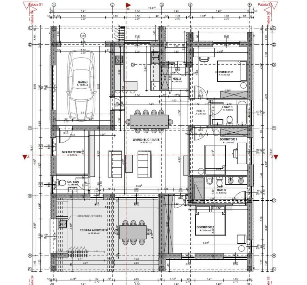 Casa moderna pe un nivel Sura Mica ,Sibiu