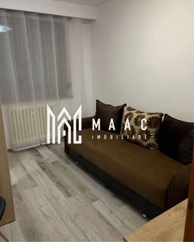 Apartament 2 camere | Balcon | Parcare | 42 MPU | Turnisor - MAAC Imobiliare vă propune spre închiriere un apartament cu 2 camere, situat în zona Turnișor din Sibiu, la parter, disponibil imediat. Detalii apartament 2 camere Etaj: parter Compartimentare practică Apartament izolat termic Dotări și avantaje Complet mobilat și utilat Costuri reduse de întreținere Ideal pentru mutare rapidă Zonă liniștită Condiții închiriere Preț: 290 €/lună Garanție: o lună Nu se acceptă animale de companie Avantaje locație Zonă accesibilă – Turnișor Aproape de magazine și transport public Acces rapid către oraș Pentru detalii suplimentare, consultanță sau programarea unei vizionări, va rugăm să ne contactati specificand ID: CP3023445 }}
