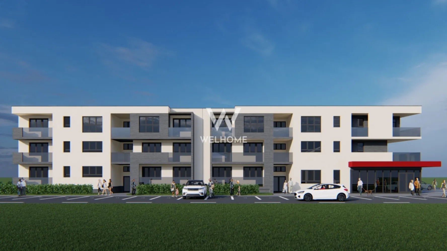 Studio generos - Selimbar, Sibiu - Apartament tip studio cu balcon, bloc Nou -Selimbar/ Sibiu - Apartament 47 mpu + logie 3.38 mp - Imobil cu regim de inaltime P+2E - Hol acces cu spatiu pentru depozitare, camera de zi, bucatarie, baie, balcon tip loja ( vezi schita ) Apartamentul se predă finisat: pereți gletuiți și finisați cu lavabil alb, prize, întrerupătoare, centrală, calorifere,dulie cu bec în fiecare cameră, usă la intrare, gresie pe balcon și în baie, pardoseală: parchet în camere si usi interioare Porta Doors, faianță în dreptul blatului de bucătărie obiecte sanitare: lavoar cu baterie, wc cu rezervor, cădiță dus(construită din gresie pe pardoseală), chiuveta cu cuva si baterie bucatarie Locul de parcare și finisajele sunt incluse în prețul apartamentului. - Zona placut amenajata, variante simple de acces, facilitati la indemana Un Apartament practic, bine organizat - Vino sa vezi daca poate fi Noua ta Casa !! Pret: 105,000 euro Contact: 0756033943 }}