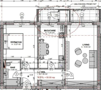 Apartament 2 camere, Prelungirea Doamna Stanca