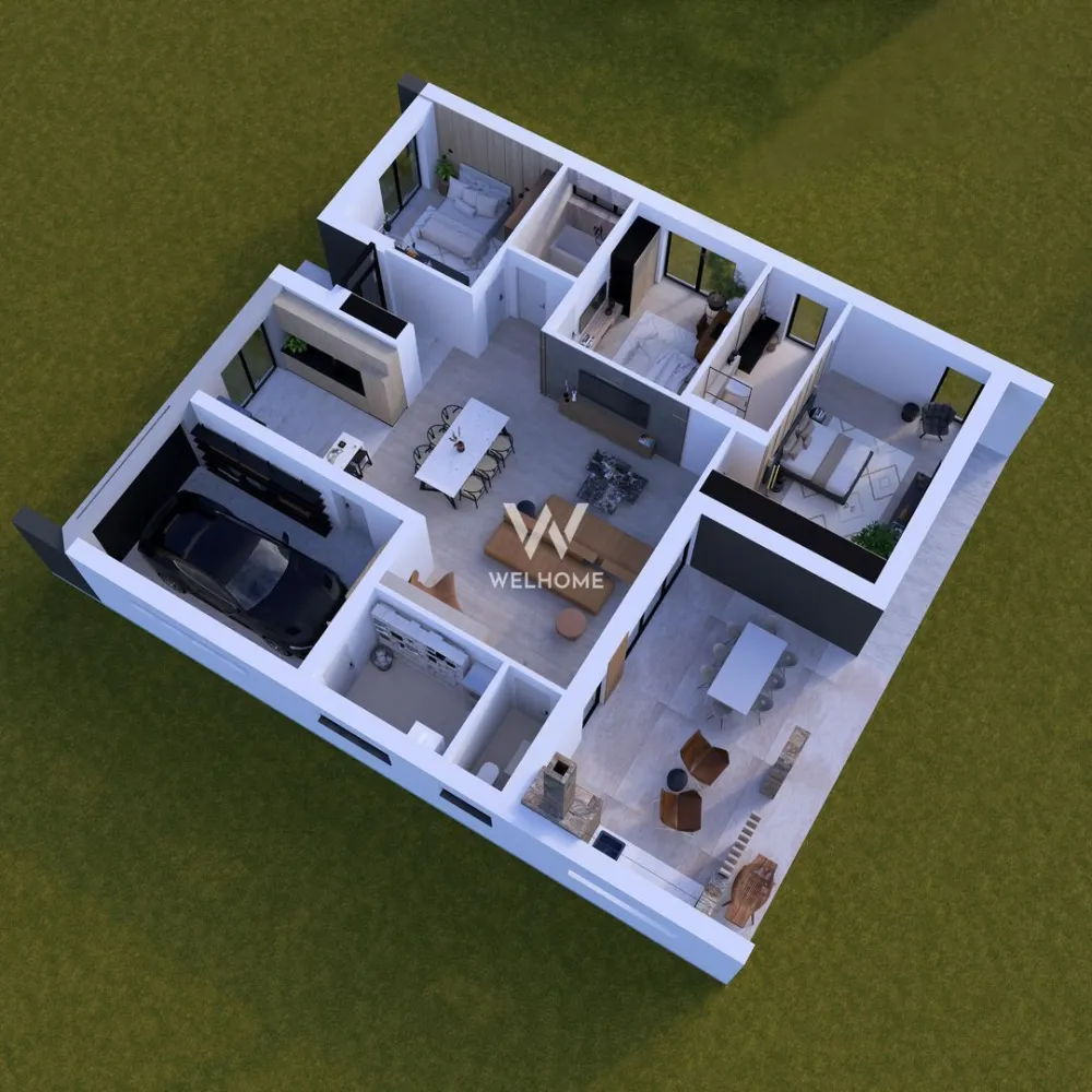 Casa moderna pe un singur nivel in Sura Mica - 🔥 Casă nouă premium | 169 mp | teren 593 mp | Șura Mică 🏡 Ansamblu rezidențial modern, stradă privată 📐 169 mp utili | teren 593 mp 🛏 4 camere | 3 băi | terasă acoperită 🚗 Garaj + 2 locuri parcare în curte 🌿 Curte mare + grădină privată Avantaje: Toate utilitățile + fibră optică Zonă liniștită, aerisită Acces rapid către Sibiu Dotări: Încălzire în pardoseală Centrală Bosch Tâmplărie PVC Rehau (3 foi sticlă) Porți automate + video interfon Posibilitate pompă de căldură 🏠 Se predă la ALB (opțional la cheie contra cost) 📅 Predare: decembrie 2026 💰 219.000€ + TVA 📞 0743292794 }}