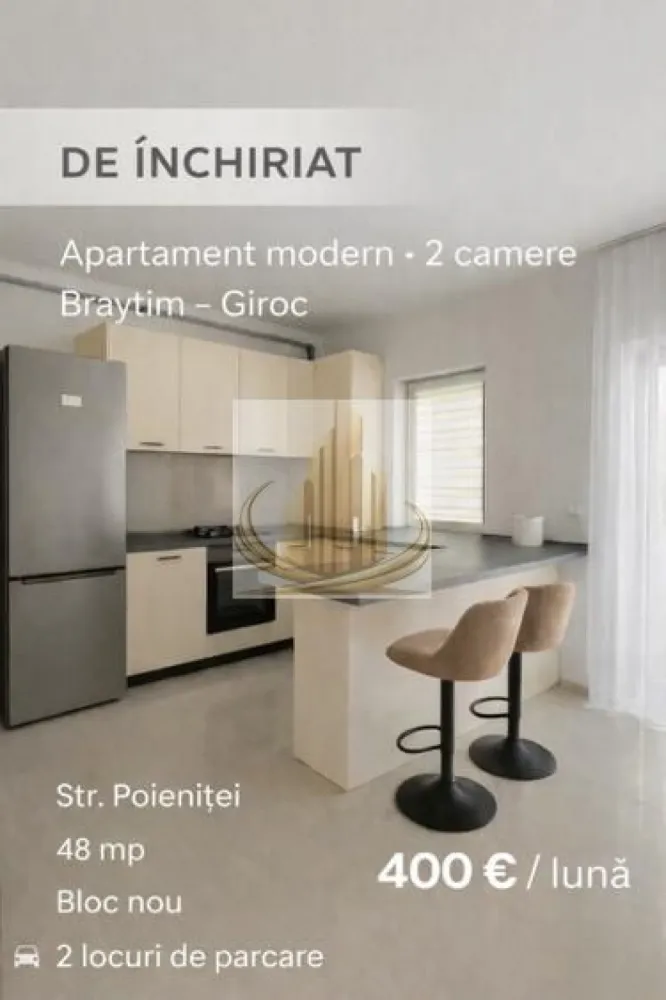 Grand Mobilis vă propune spre închiriere un ap modern cu 2 camere